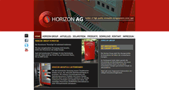 Desktop Screenshot of horizonag.ch