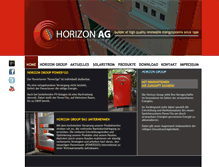 Tablet Screenshot of horizonag.ch